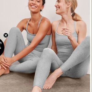 Spacedye Slim Racerback Cropped Tank and Pants set